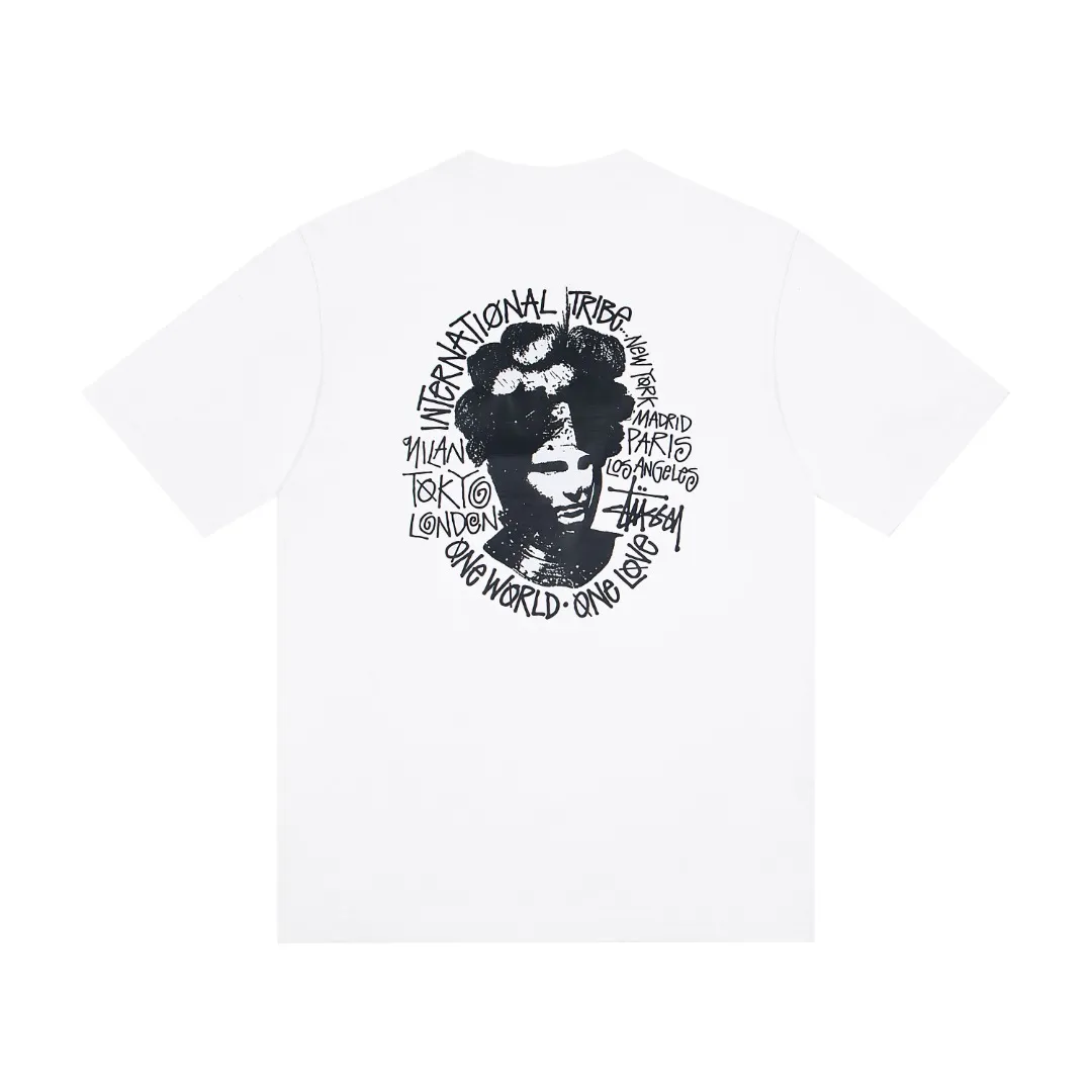 🔥 065# P55 （In Stock ） Stussy T Same Style ：Black White Size：S M L XL ： 260 ：
